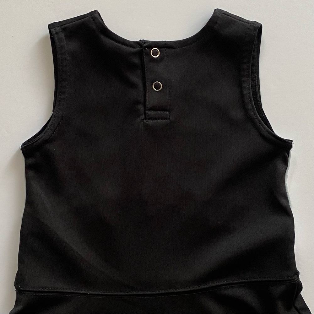 Raiders Cheerleading Dress Size 2T Reebok With Leggings Outfit Black Gray Girls - Picture 15 of 16